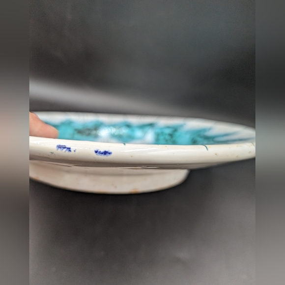 Vintage Azores Pottery Wall Plate Hand Crafted C. Leite Acores - Picture 3 of 9